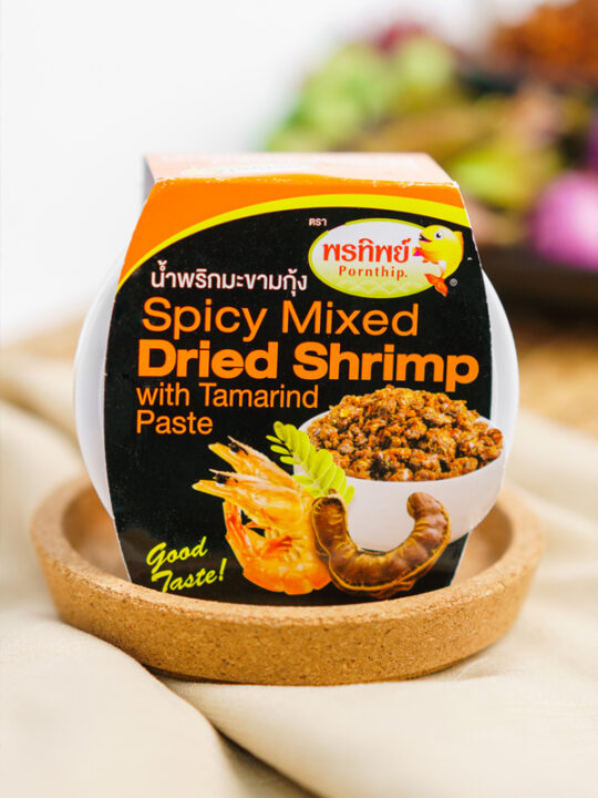 น้ำพริกมะขามกุ้ง Spicy Mixed Dried Shrimp with Tamarind Paste