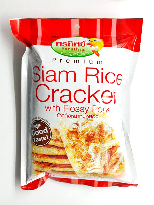 Siam rice cracker with flossy pork ข้าวตังหน้าหมูหยอง